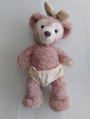 ShellieMay Plush Duffy and Friends 16" Large With Bow & Shorts Tokyo Disneysea